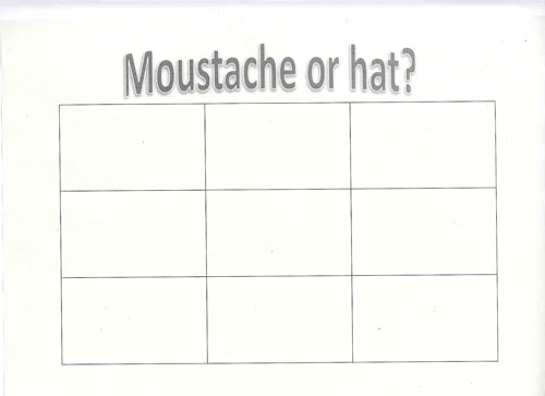 Moustache or Hat? worksheet